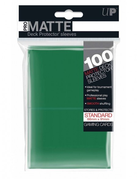 Fundas Ultra Pro Matte Verdes (66x91mm) (100) Standard