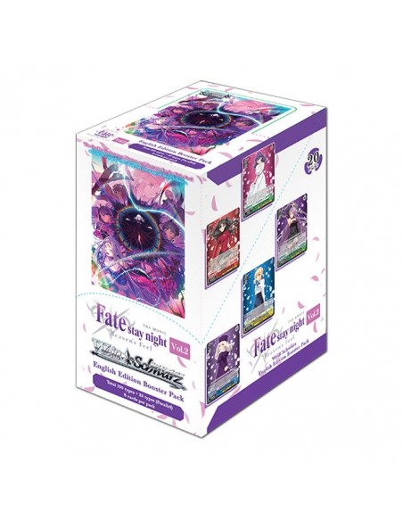 Weiss Schwarz. Fate Stay Night Heaven's Feel. Vol 2. Booster Display (20 Packs)- Eng