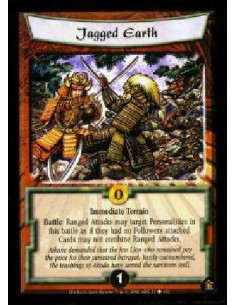 Jagged Earth  - Immediate Terrain Battle: Ranged Attacks may target Personalities in this battle as if they had no Followers att