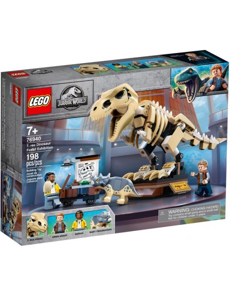 Exposición del Dinosaurio T. rex Fosilizado. Lego