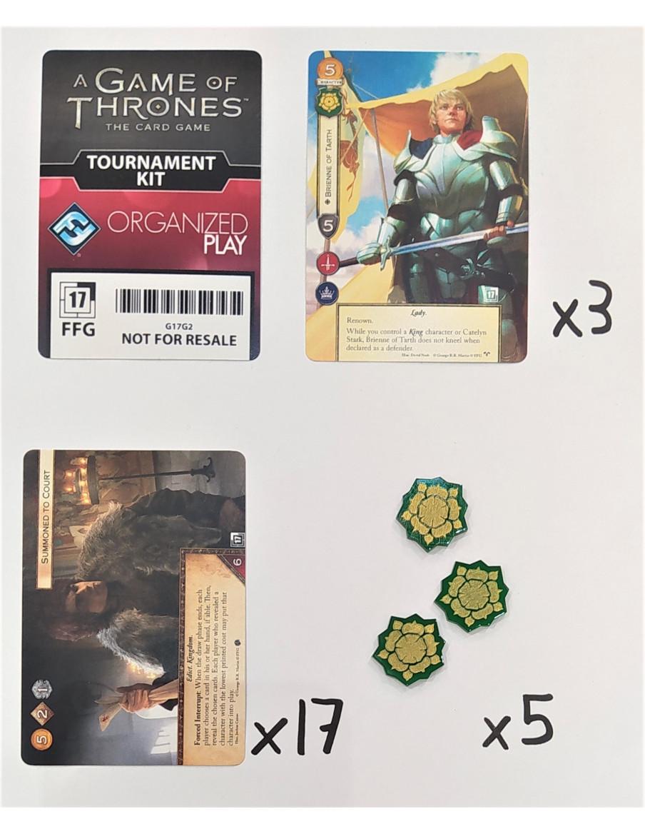 A Game of Thrones TCG - Tournament Kit G17G2  - 