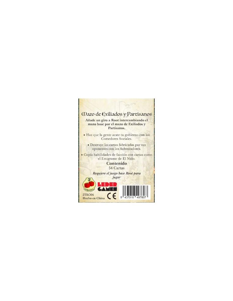 Root Expansión Mazo de Exiliados y Partisanos  - Requiere el juego base Root  Mazo de cartas de Root: Exiliados y Partisanos  Añ