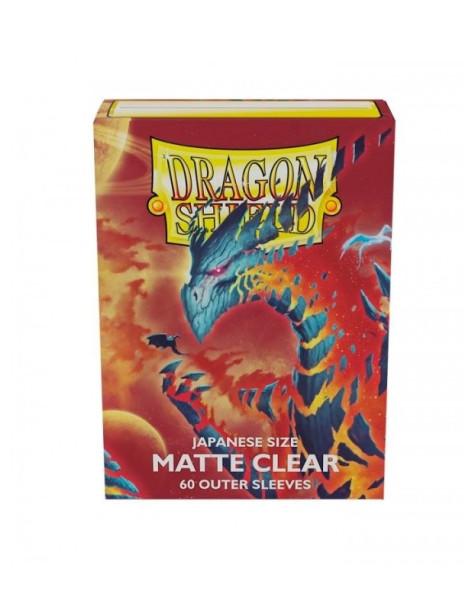 Fundas Exteriores Dragon Shield Tamaño Japonés (65x91mm) - Transparente Mate (60) Clear Outer sleeves  - 123Fundas Tamaño Yu-Gi-