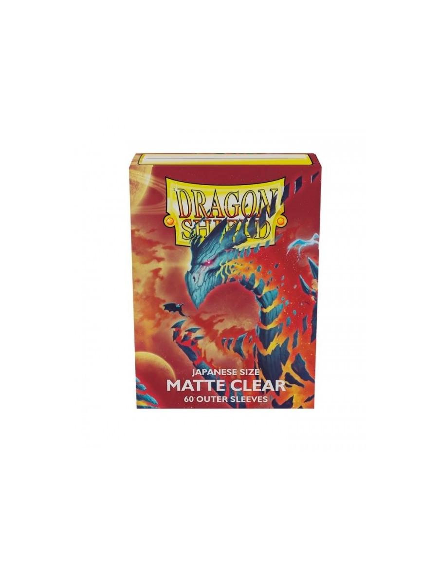 Fundas Exteriores Dragon Shield Tamaño Japonés (65x91mm) - Transparente Mate (60) Clear Outer sleeves  - 123Fundas Tamaño Yu-Gi-