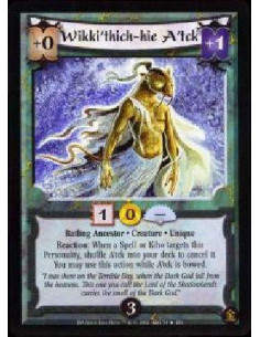 Wikki'thich-hie A'tch  - Ratling Ancestor * Creature * Unique Reaction: When a Spell or Kiho targets this Personality, shuffle A