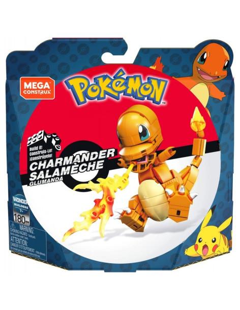Charmander Mega Construx 180 piezas. Pokemon  - Set de construcción "Mega Construx" - Edades: 8+ - Número de piezas: 180