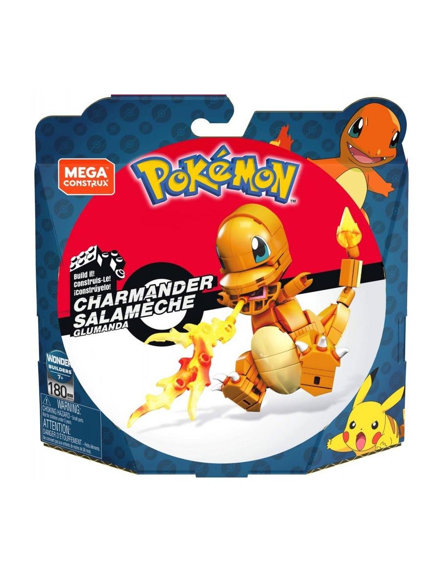 Charmander Mega Construx 180 piezas. Pokemon  - Set de construcción "Mega Construx" - Edades: 8+ - Número de piezas: 180