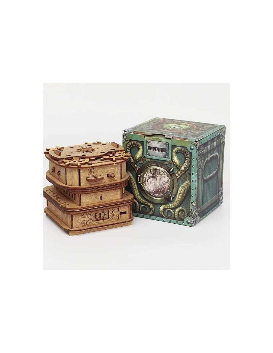 Scape Room in a Box Cofre de Davy Jones  - Un Escape Room en formato cofre de madera en el que tendrás que trabajar duro para en