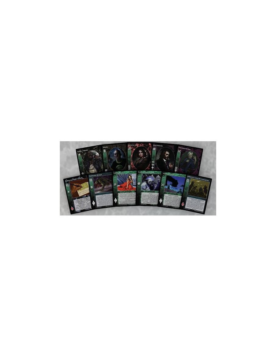 Vampire Icons Gilbert Duane (Español)  - 56 tarjetas, 5 tarjetas nuevas (x10 de cada una) y 6 tarjetas de reimpresión.