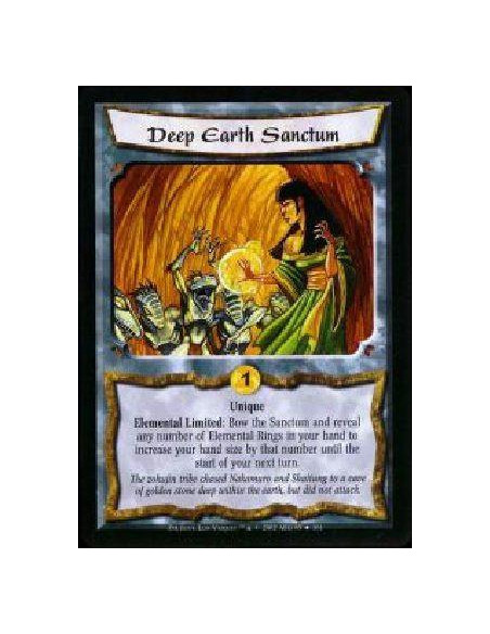 Deep Earth Sanctum  - Unique Elemental Limited: Bow the Sanctum and reveal any number of Elemental Rings in your hand to increas