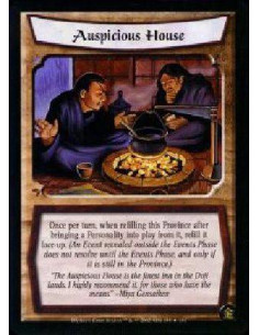 Auspicious House  - Once per turn, when refilling this province after bringing a Personality into play from it, refill it face-u