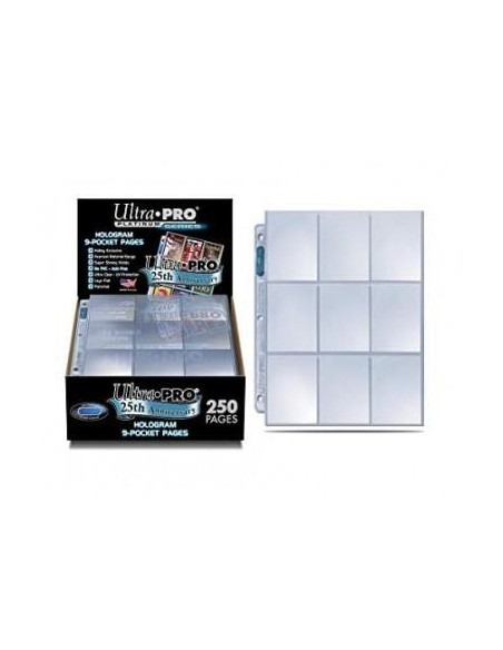 Caja de Hojas de Archivador 9 Bolsillos Ultra Pro Platinum (100)  - 5Caja de 100 hojas de 9 bolsillos para proteger tus cartas a