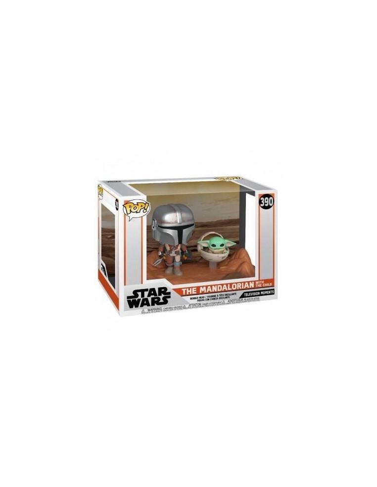 Funko Pop Movie Moments: Mandalorian & Child  - 