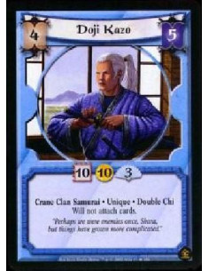 Doji Kazo FOIL  - Crane Clan Samurai * Unique * Double Chi * Will not attach cards.