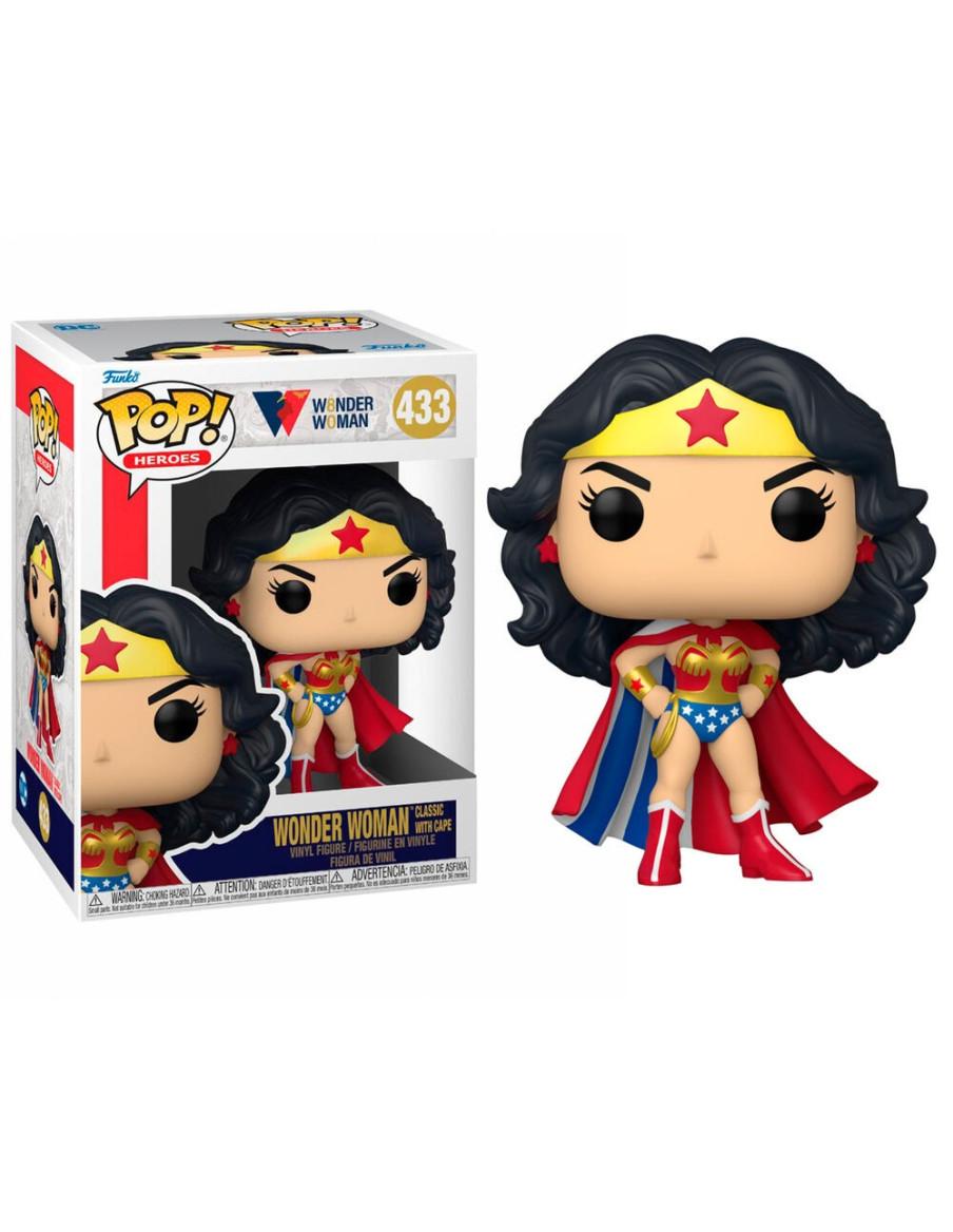 Funko Pop Wonder Woman Clásica con capa. 80th