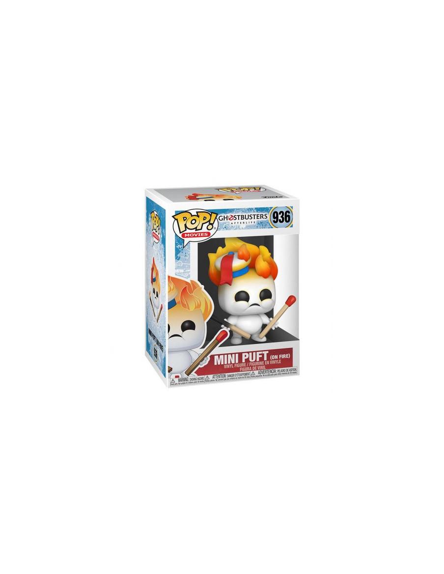 Funko Pop Mini Puft (On Fire). Ghostbusters: Afterlife  - Pop de Mini Puft en llamas de la película Ghostbusters: Afterlife