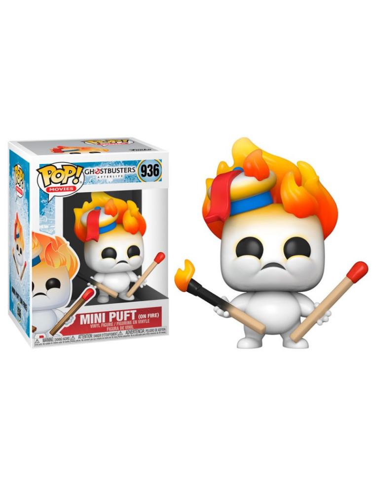 Funko Pop Mini Puft (En llamas). Cazafantasmas: Afterlife  - Pop de Mini Puft en llamas de la película Ghostbusters: Afterlife
