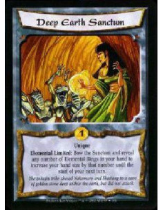Deep Earth Sanctum FOIL  - Unique Elemental Limited: Bow the Sanctum and reveal any number of Elemental Rings in your hand to in