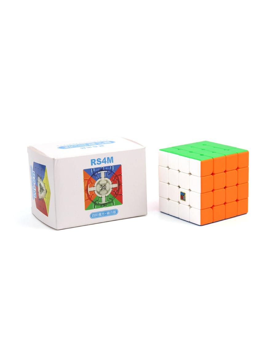 4x4x4 Moyu RS4M Magnetic Stickerless  - 