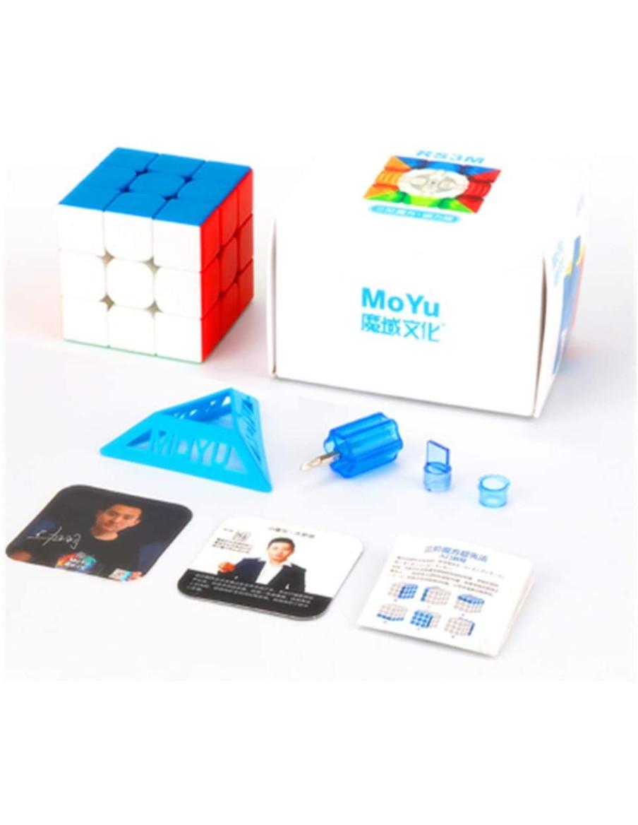4x4x4 Moyu RS4M Stickerless Magnético  - 