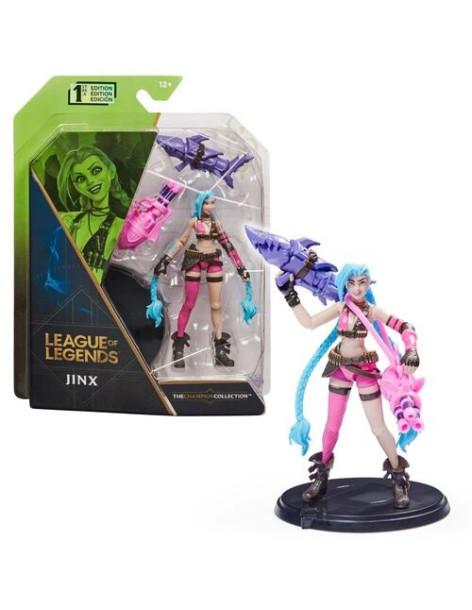 Figura Jinx League of Legends  - Figuras Jinx 10cm de Spin Master. Basada en la licencia League of Legends. Personaje famoso por