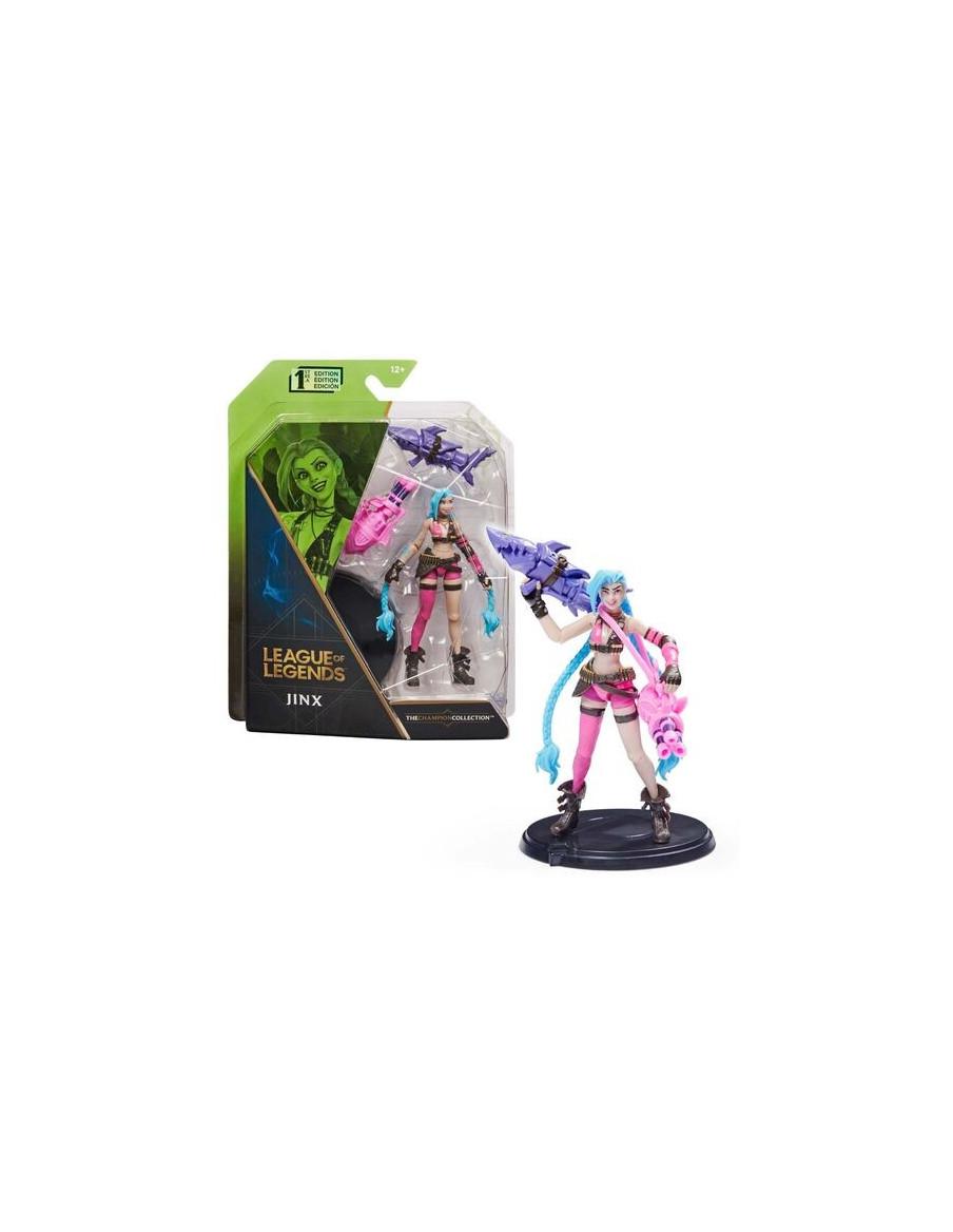 Figura Jinx League of Legends  - Figuras Jinx 10cm de Spin Master. Basada en la licencia League of Legends. Personaje famoso por