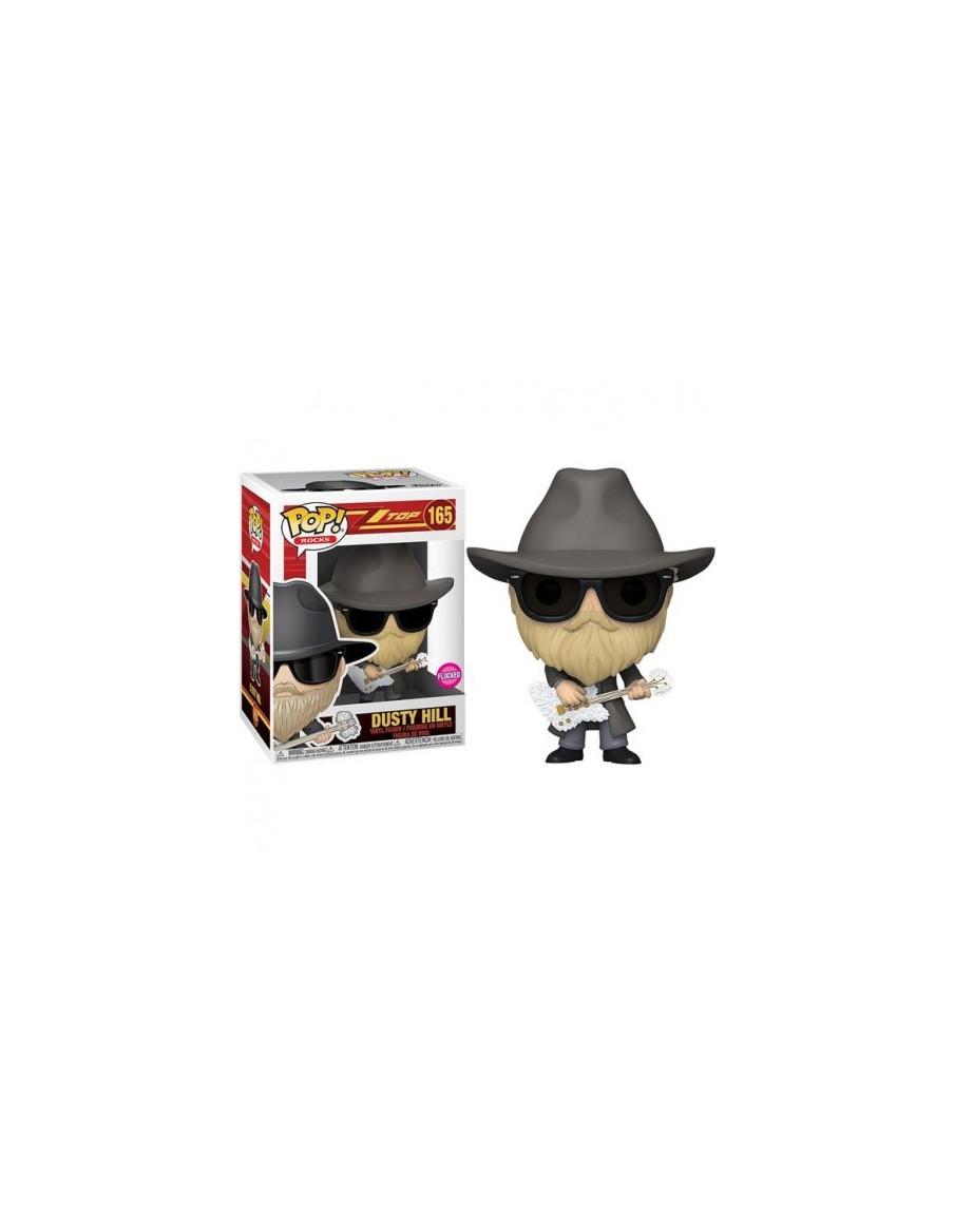 Funko Pop. Dusty Hill. ZZ Top. Flocked  - Figura vinilo Funko POP de 9cm 