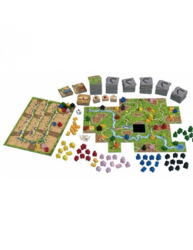 Carcassonne  - El Juego del Año del 2001 recrea la ciudad francesa de Carcassonne y sus alrededores, famosa por su inigualable f