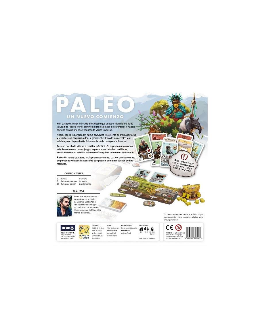 Paleo: Un nuevo comienzo  - Paleo: Un nuevo comienzo es la primera expansión en caja grande del juego cooperativo Paleo, ganador