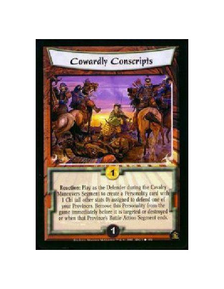 Cowardly Conscripts FOIL  - Reaction: Play as the Defender during the Cavalry Maneuvers Segment to create a Personality Personal