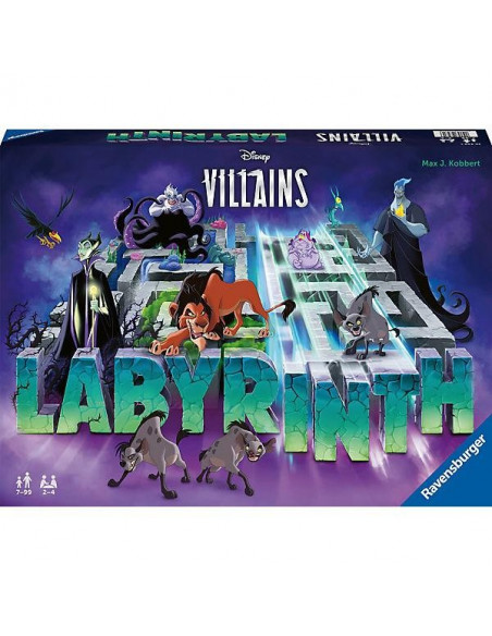 Labyrinth Disney Villains. Juego de mesa de laberinto.