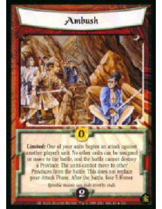 Ambush FOIL (Spanish Language)  - Limited: Declare an additional Attack Phase. Target one of your units that can legally assign