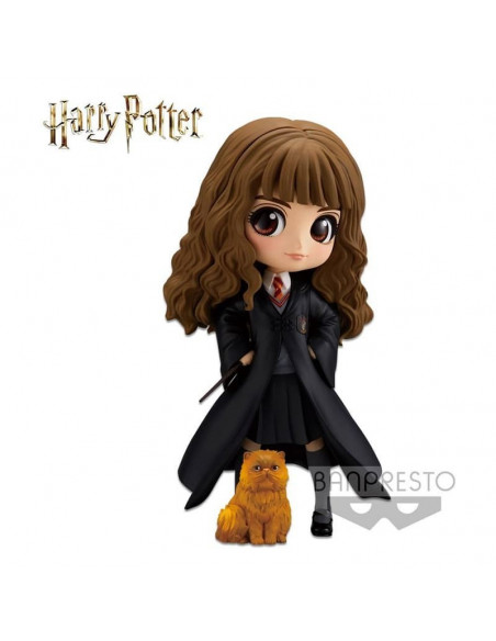 Figure QPosket. Hermione W/ Crookshanks. Harry Potter