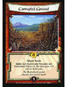 Corrupted Ground (Spanish)  - Immediate Terrain Battle: Each Shadowlands Personality and Shadowlands Follower in this battle gai