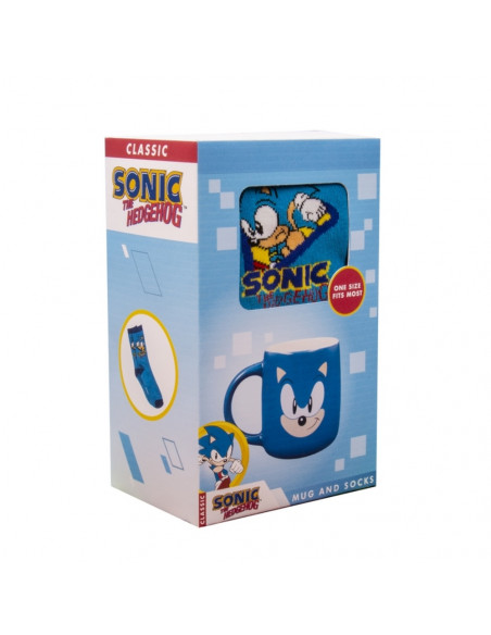 Taza y calcetines Sonic the Hedgehog