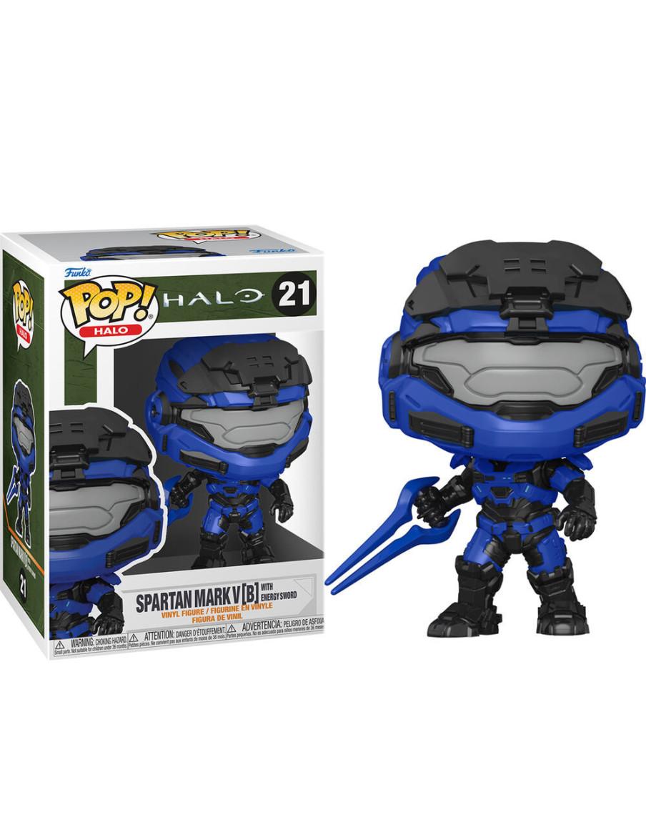 Funko Pop Spartan Mark V (B) con Espada de Energia. Halo  - Spartan Mark VII with vk78 commando rifle