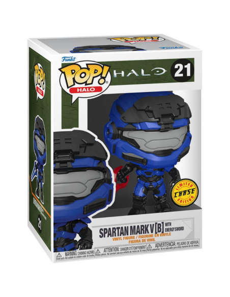 Funko Pop Spartan Mark V (B) con Espada de Energia. Halo CHASE