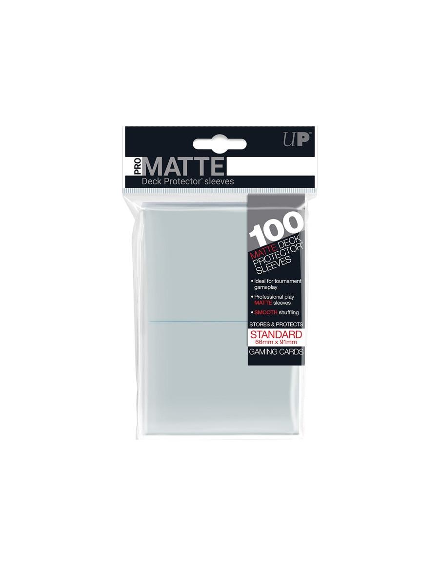 Ultra Pro Fundas Mate Transparentes 66x91mm (100 unidades) Standard  - 7Contiene 50 fundas transparentes sin brillo