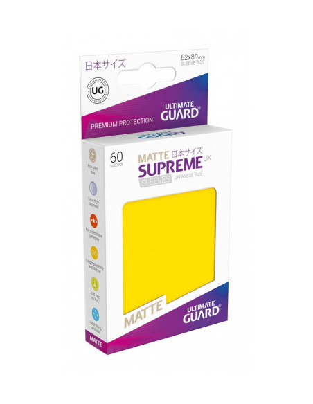 Fundas Ultimate Guard Supreme Yellow (62x89mm) (60)