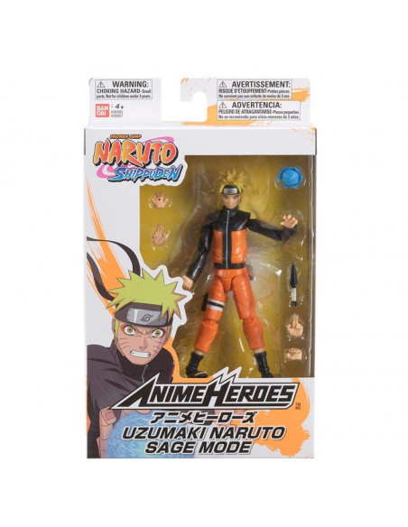 Figura Articulada. Naruto Uzumaki. Naruto Shippuden