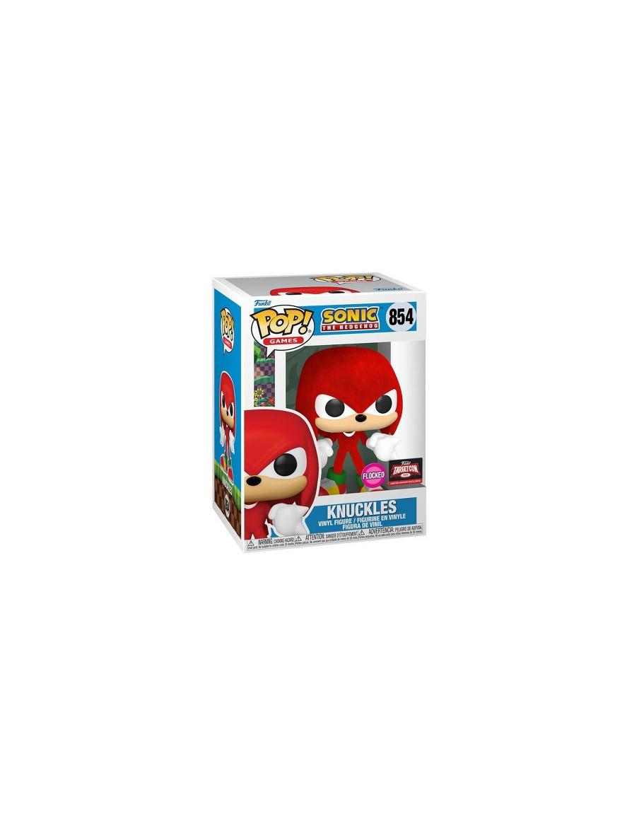 Funko Pop Knuckles Flocked. TGTCon'22 . Sonic the Hedgehog  - Funco Pop de Knuckles con textura suave del videojuego Sonic The H