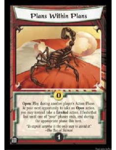 Plans Within Plans FOIL  - Open: Play during another player's Action Phase. At your next opportunity to take an Open action, you