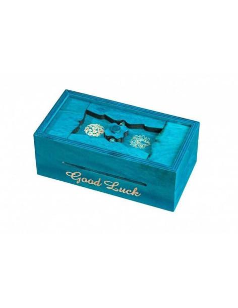 Caja Secreta Griega - Buena Suerte  - ¿Serás capaz de abrir esta preciosa caja?  Un puzzle de lógica para sorprender a tus amigo