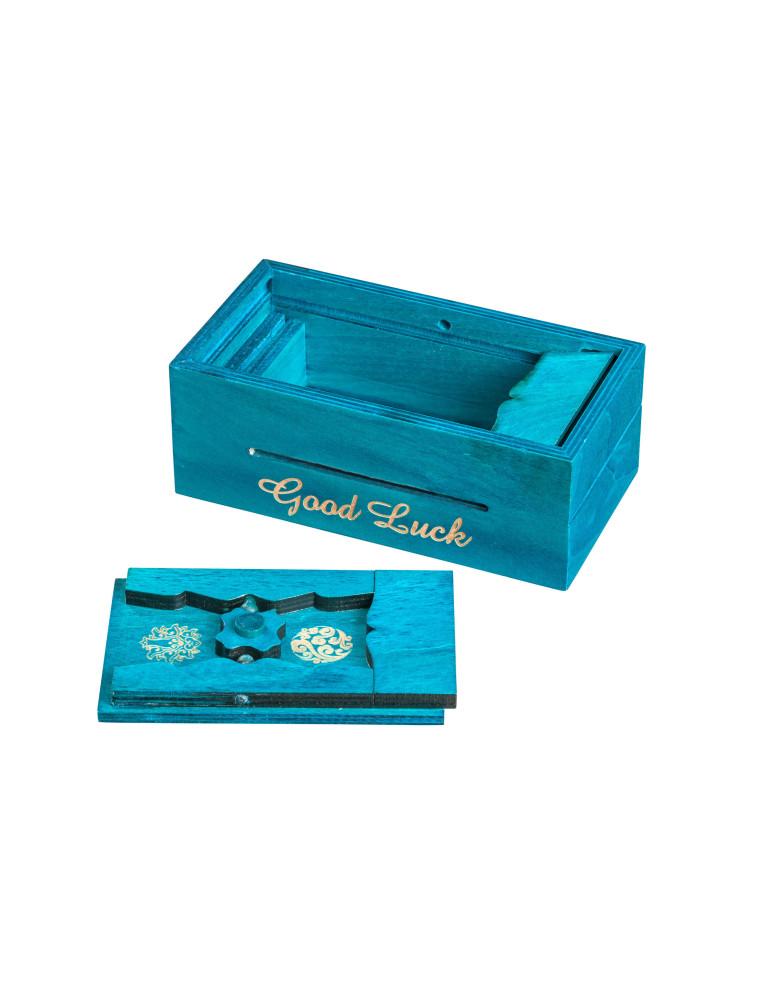 Caja Secreta Griega - Buena Suerte  - ¿Serás capaz de abrir esta preciosa caja?  Un puzzle de lógica para sorprender a tus amigo