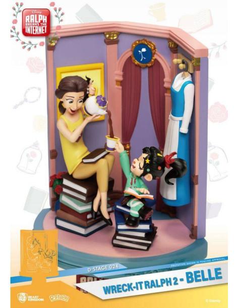 Ralph Rompe Internet Diorama. Vanellope y Bella  - Bella ha sabido llevar a Vanellope a su terreno y estan tomando un delicioso 