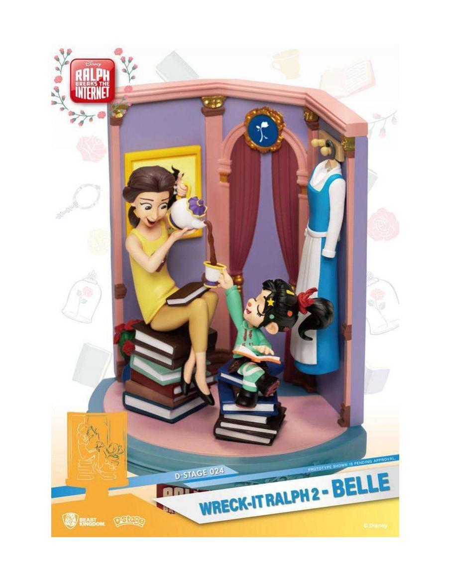 Ralph Rompe Internet Diorama. Vanellope y Bella  - Bella ha sabido llevar a Vanellope a su terreno y estan tomando un delicioso 