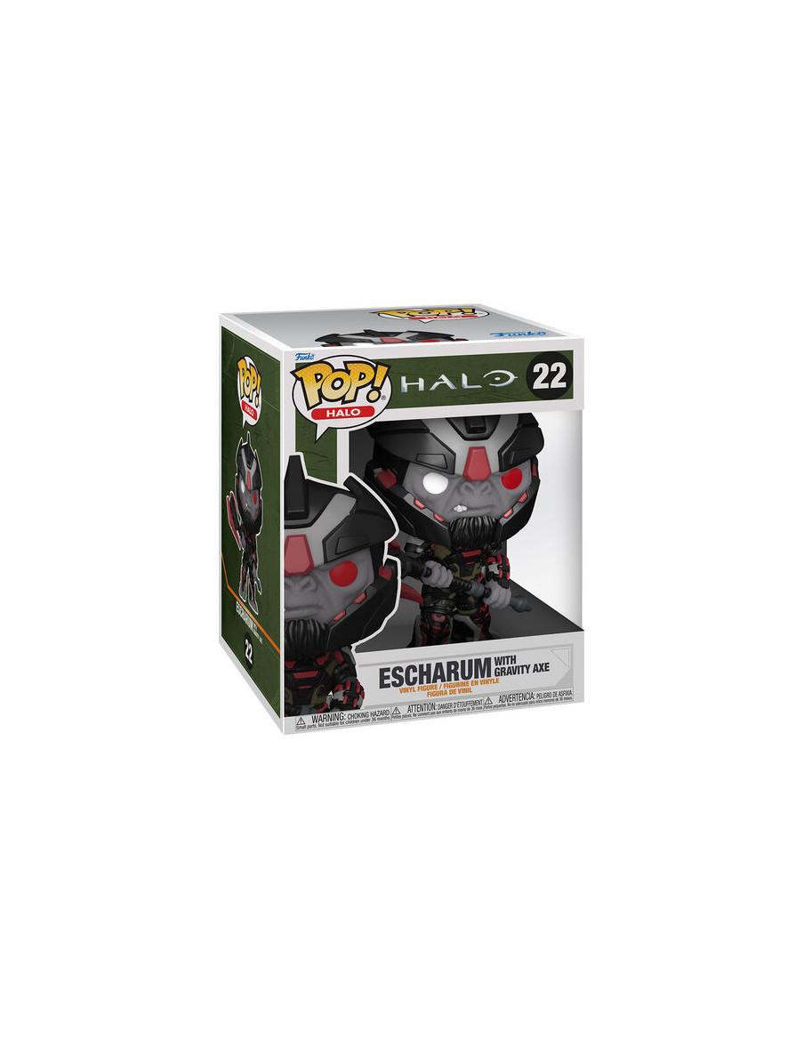 Funko Pop Escharum con Gravity Axe. Halo