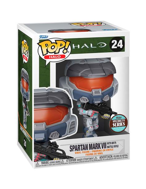 Funko Pop Spartan Mark VII con Rifle BR75. Halo Infinite  - Pop Spartan Mark VII con BR75 Battle Riffle