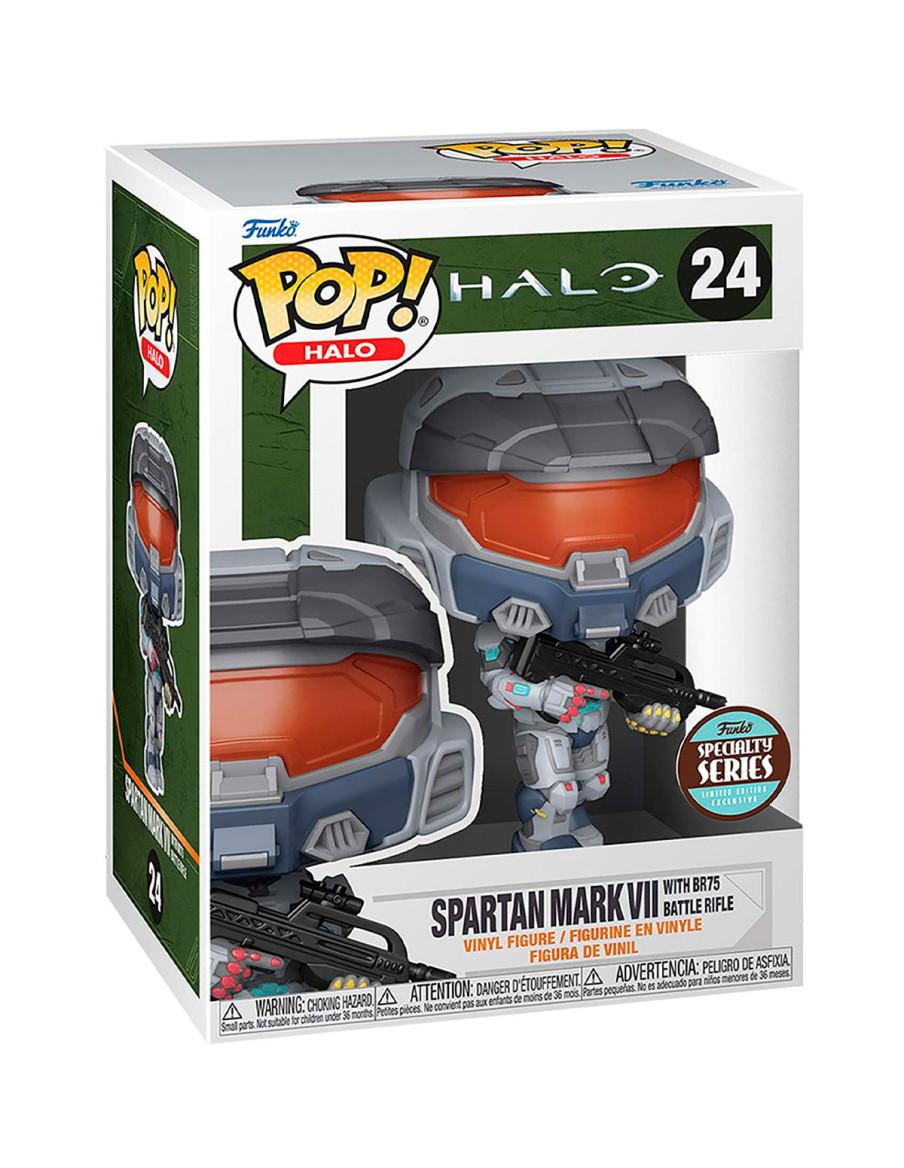 Funko Pop Spartan Mark VII con Rifle BR75. Halo Infinite