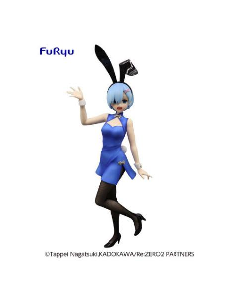 BiCute Bunnies Rem chinese Outfit Figure. Re:Zero  - Figura de conejita china de Rem  Anime Re:Zero